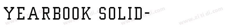 Yearbook Solid字体转换